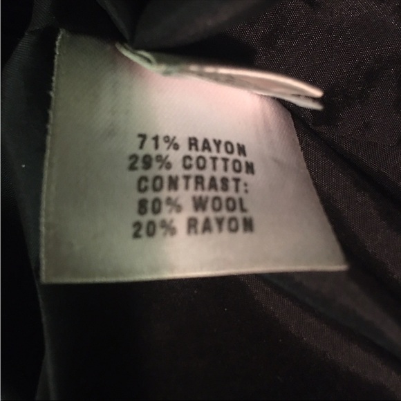 ST. JOHN BLACK LEATHER AND 80% WOOL JACKET - Picture 7 of 13